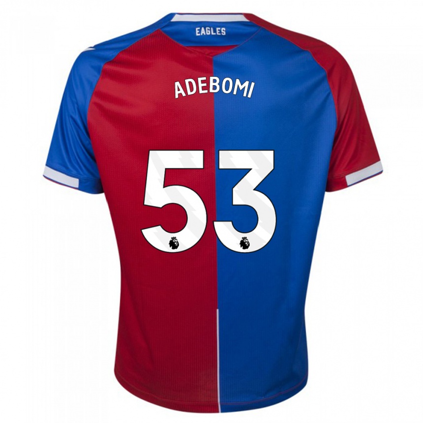 Women  Ademola Ola Adebomi #53 Red Blue Home Jersey 2023/24 T-Shirt Canada