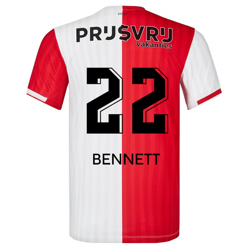 Femme Football Maillot Walter Bennett #22 Rouge Blanc Tenues Domicile 2023/24 Canada