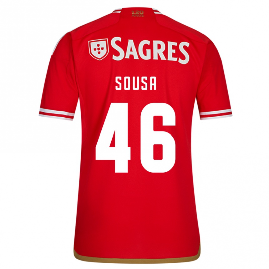 Femme Football Maillot Gerson Sousa #46 Rouge Tenues Domicile 2023/24 Canada