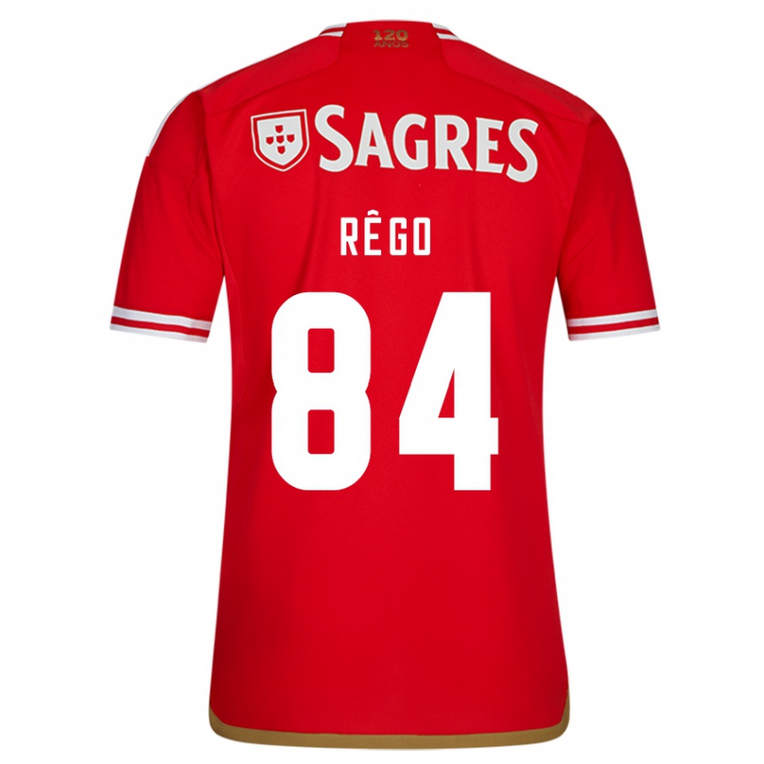 Women  João Rêgo #84 Red Home Jersey 2023/24 T-Shirt Canada