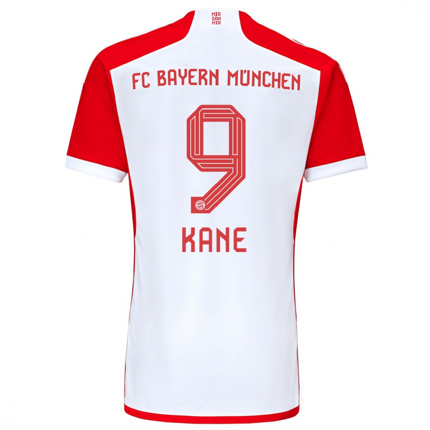 Femme Football Maillot Harry Kane #9 Rouge Blanc Tenues Domicile 2023/24 Canada