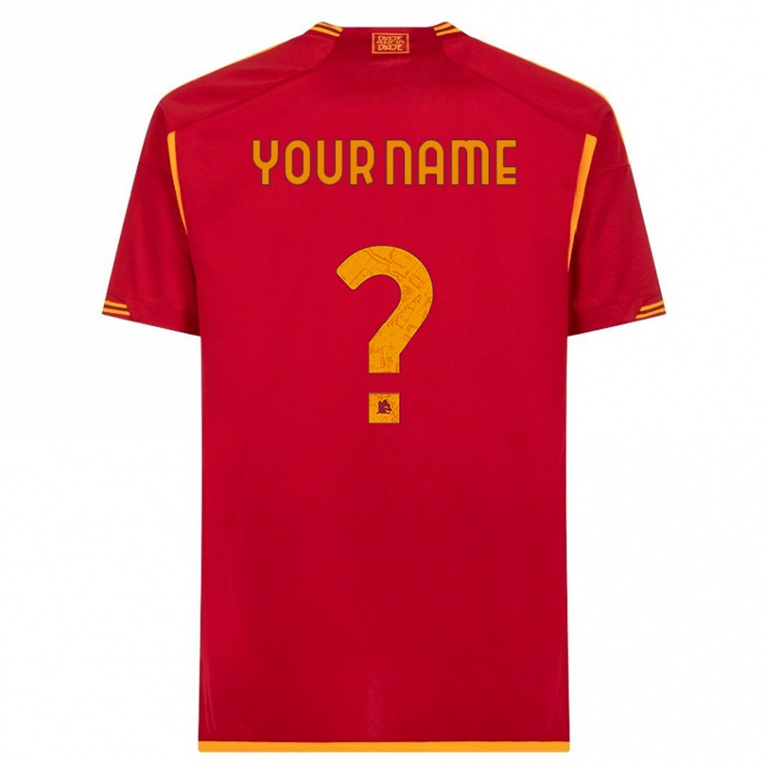 Women  Your Name #0 Red Home Jersey 2023/24 T-Shirt Canada