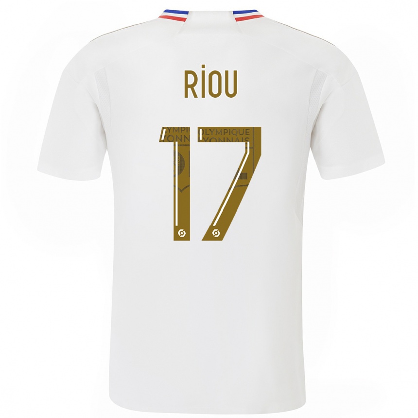 Women  Remy Riou #17 White Home Jersey 2023/24 T-Shirt Canada