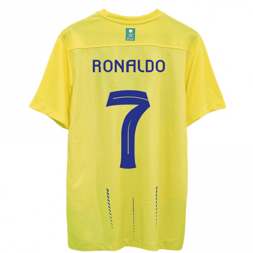 Femme Football Maillot Cristiano Ronaldo #7 Jaune Tenues Domicile 2023/24 Canada