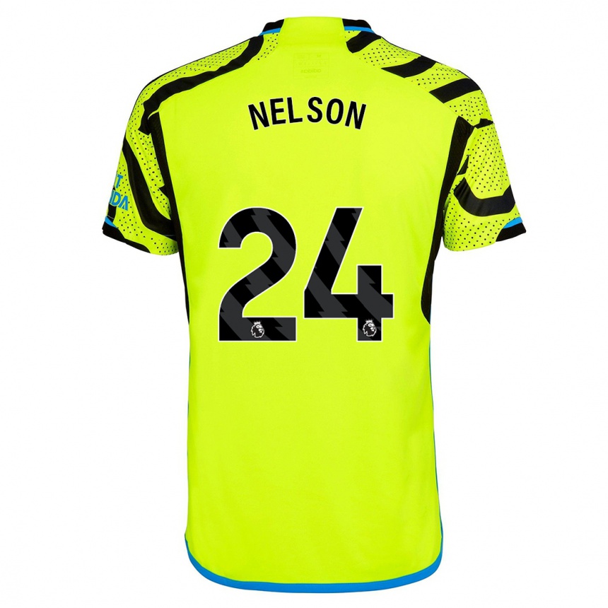 Femme Football Maillot Reiss Nelson #24 Jaune Tenues Extérieur 2023/24 Canada