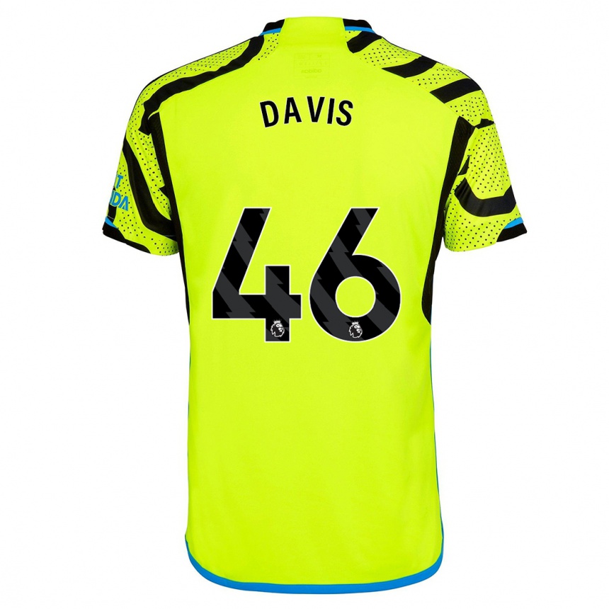 Women  Timi Davis #46 Yellow Away Jersey 2023/24 T-Shirt Canada