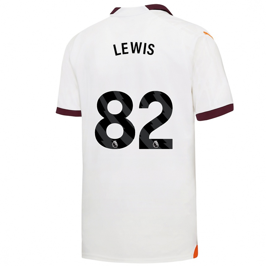 Femme Football Maillot Rico Lewis #82 Blanc Tenues Extérieur 2023/24 Canada