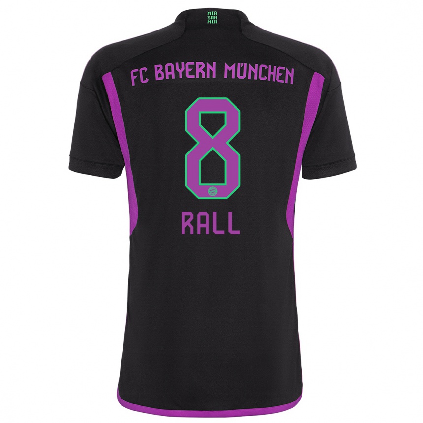 Femme Football Maillot Maximiliane Rall #8 Noir Tenues Extérieur 2023/24 Canada