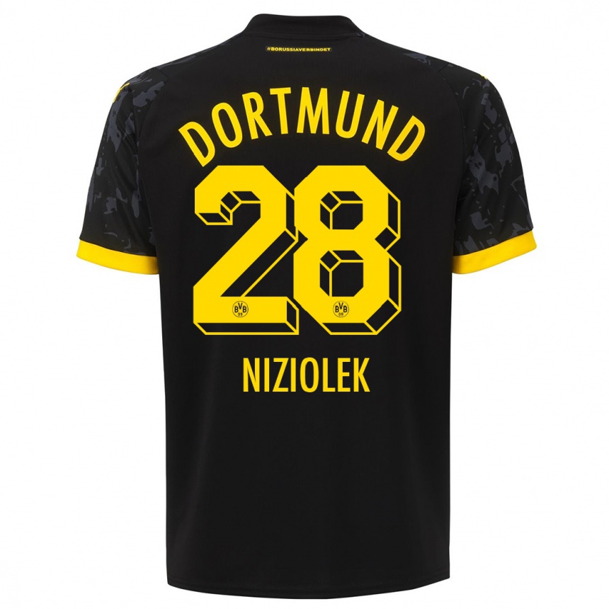 Femme Football Maillot Alex Niziolek #28 Noir Tenues Extérieur 2023/24 Canada