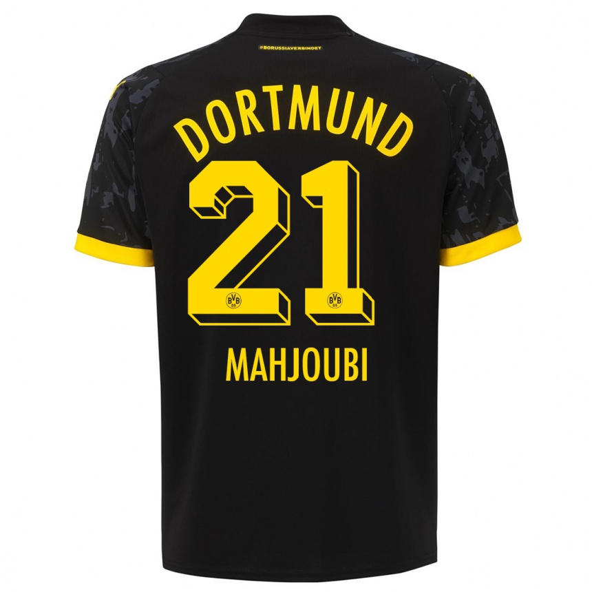 Femme Football Maillot Anas Mahjoubi #21 Noir Tenues Extérieur 2023/24 Canada