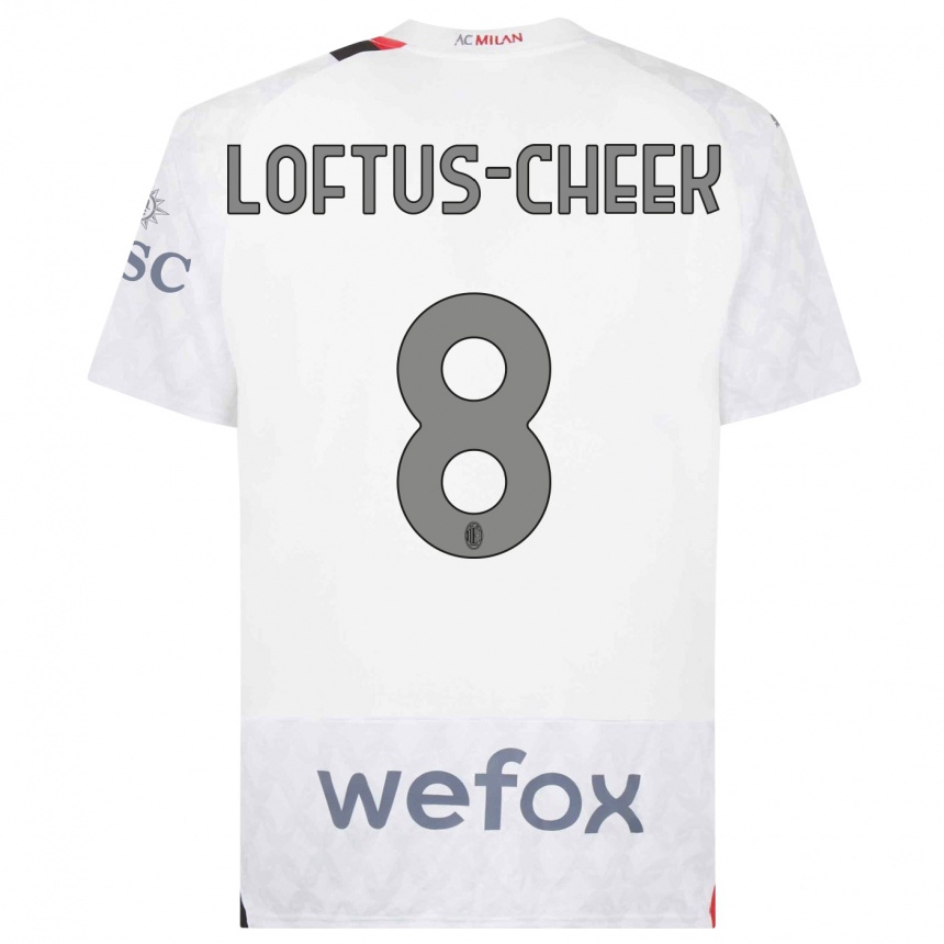 Femme Football Maillot Ruben Loftus-Cheek #8 Blanc Tenues Extérieur 2023/24 Canada