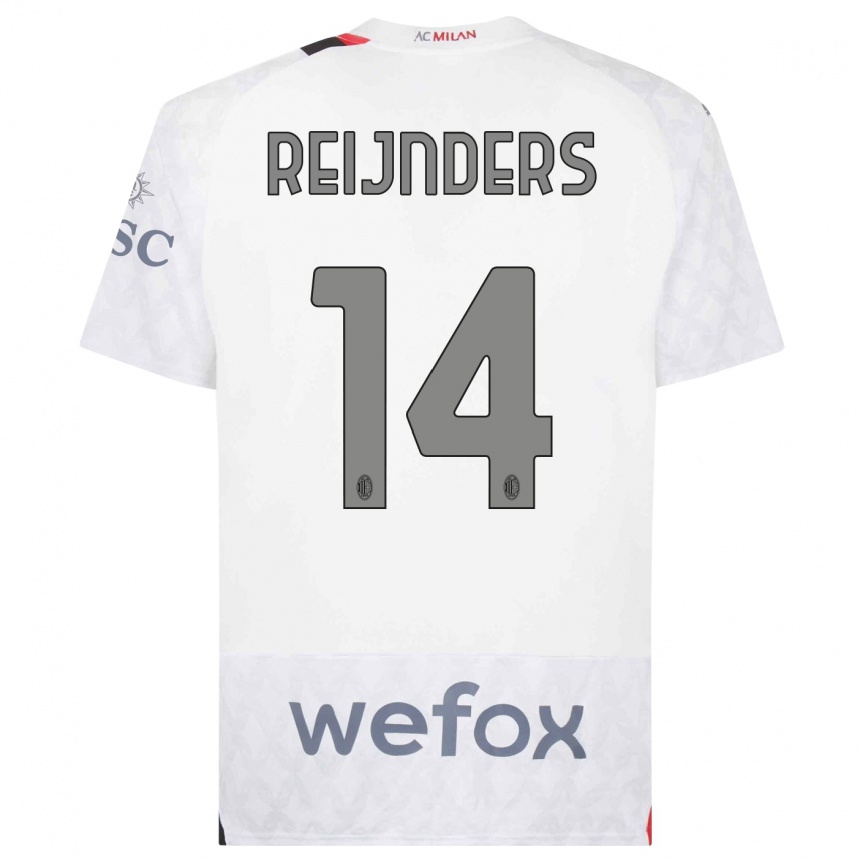 Femme Football Maillot Tijjani Reijnders #14 Blanc Tenues Extérieur 2023/24 Canada