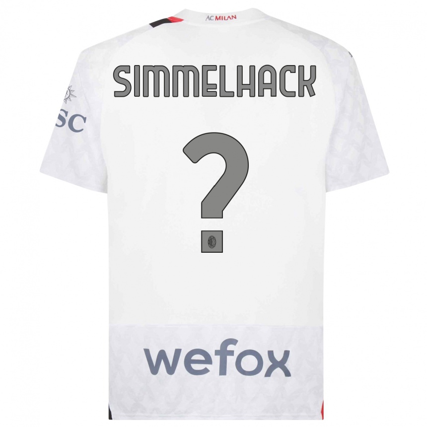 Femme Football Maillot Alexander Simmelhack #0 Blanc Tenues Extérieur 2023/24 Canada