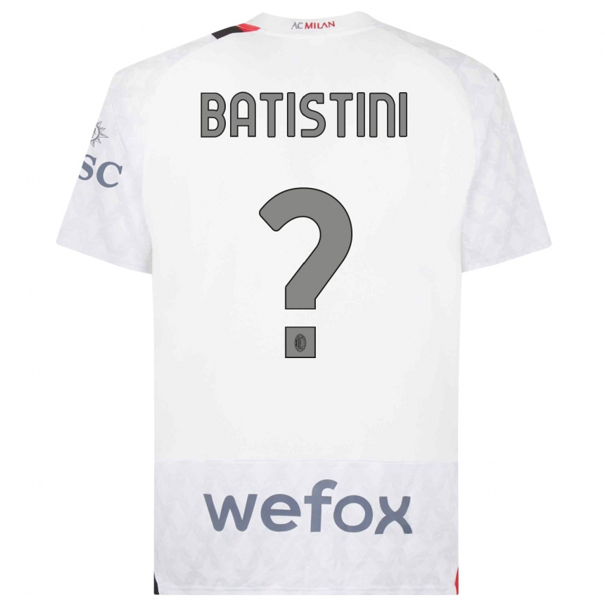 Femme Football Maillot Simone Batistini #0 Blanc Tenues Extérieur 2023/24 Canada