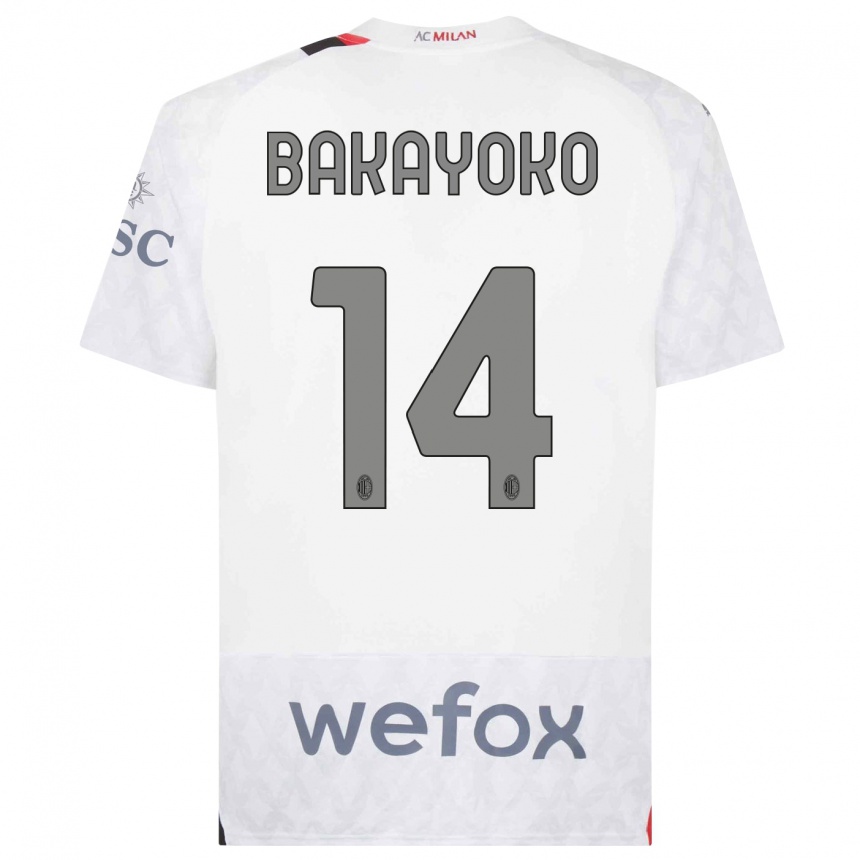 Femme Football Maillot Tiemoue Bakayoko #14 Blanc Tenues Extérieur 2023/24 Canada