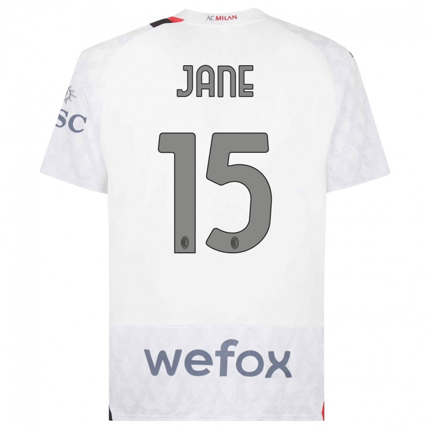 Women  Refiloe Jane #15 White Away Jersey 2023/24 T-Shirt Canada