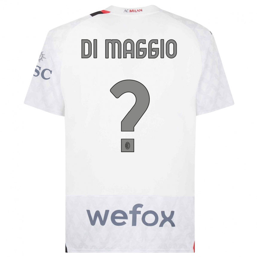 Women  Simone Di Maggio #0 White Away Jersey 2023/24 T-Shirt Canada