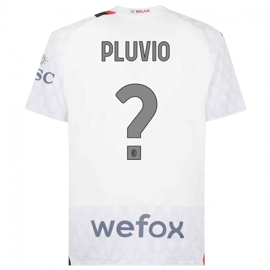 Women  Nicholas Pluvio #0 White Away Jersey 2023/24 T-Shirt Canada