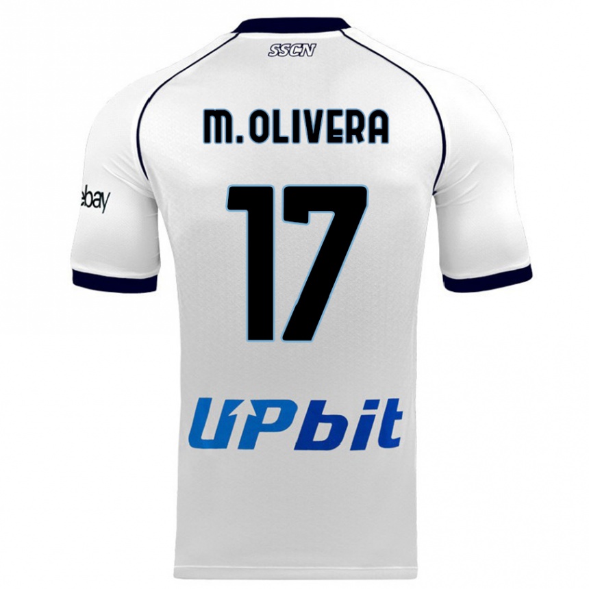 Femme Football Maillot Mathias Olivera #17 Blanc Tenues Extérieur 2023/24 Canada