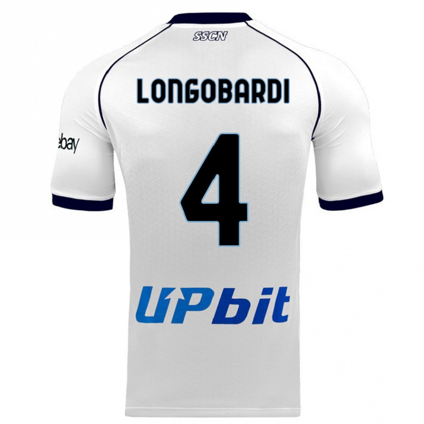 Femme Football Maillot Salvatore Longobardi #4 Blanc Tenues Extérieur 2023/24 Canada