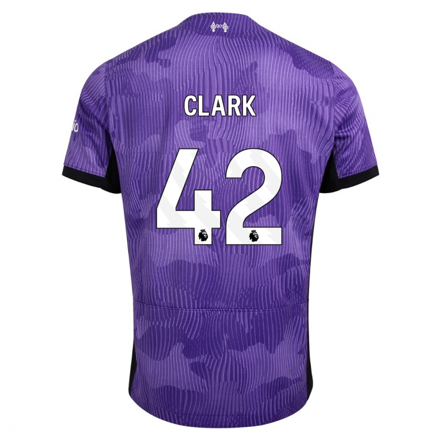 Women  Bobby Clark #42 Purple Third Jersey 2023/24 T-Shirt Canada