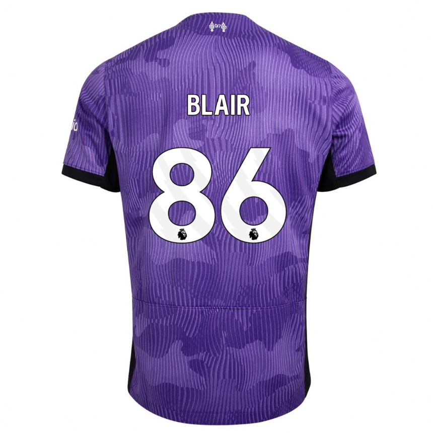 Women  Harvey Blair #86 Purple Third Jersey 2023/24 T-Shirt Canada