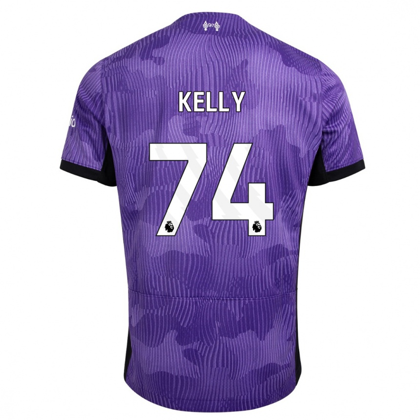 Women  Oscar Kelly #74 Purple Third Jersey 2023/24 T-Shirt Canada