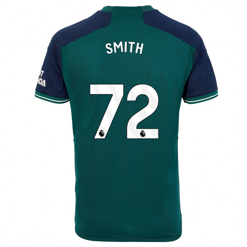 Women  Matt Smith #72 Green Third Jersey 2023/24 T-Shirt Canada