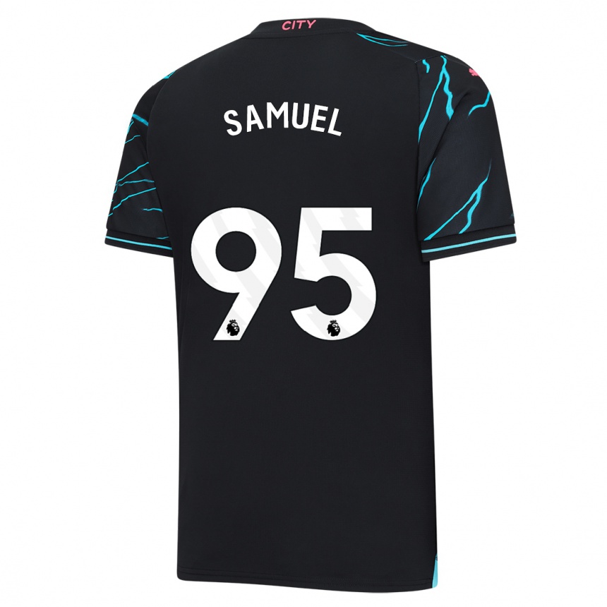 Femme Football Maillot Lakyle Samuel #95 Bleu Foncé Troisieme 2023/24 Canada