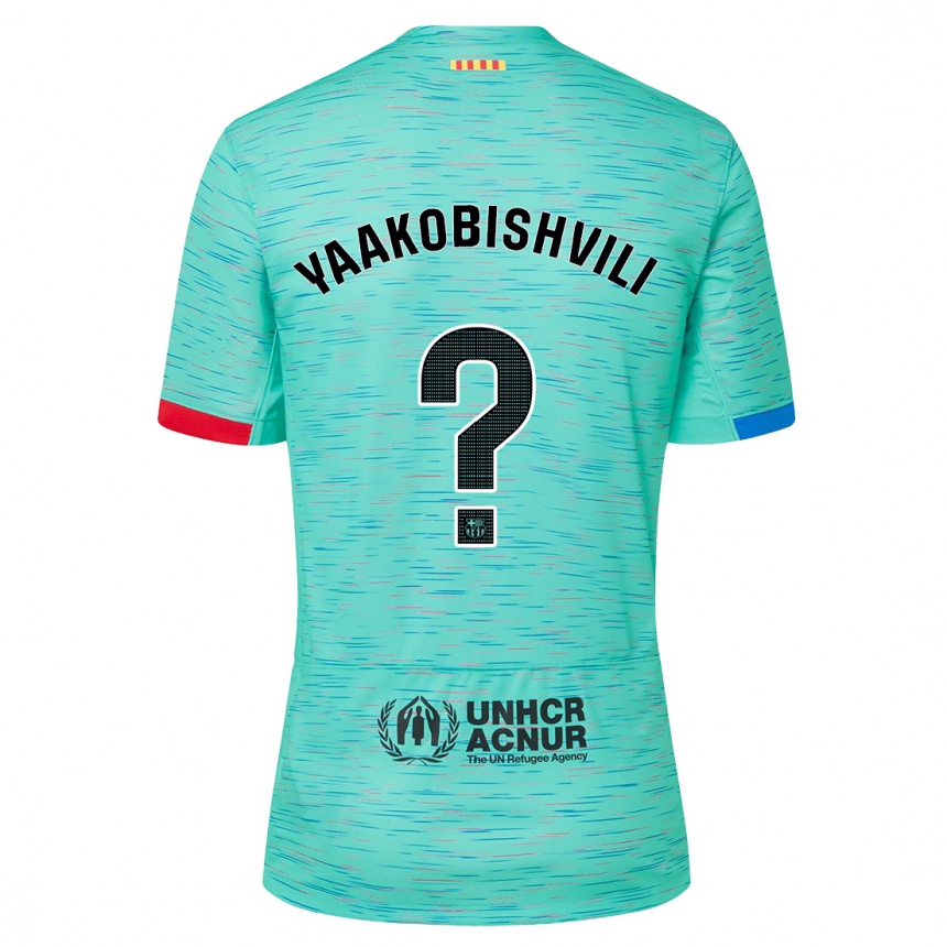 Women  Áron Yaakobishvili #0 Light Aqua Third Jersey 2023/24 T-Shirt Canada