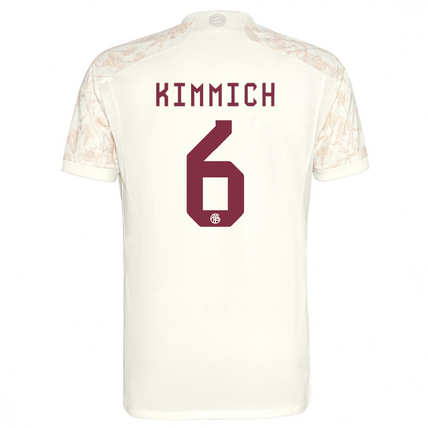 Women  Joshua Kimmich #6 Off White Third Jersey 2023/24 T-Shirt Canada