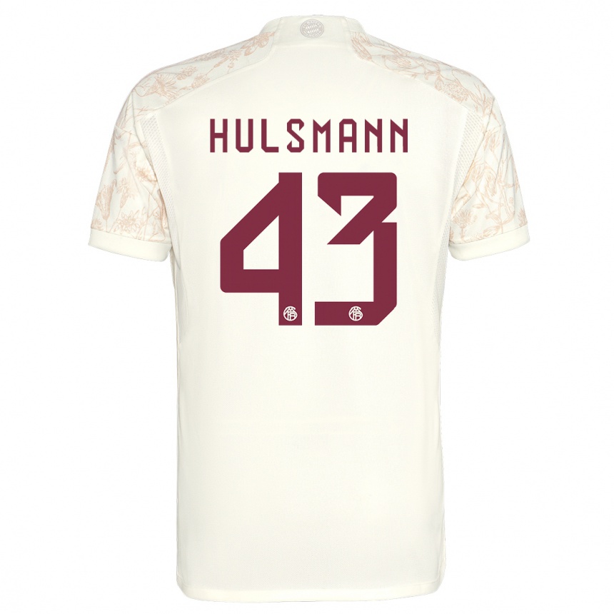 Femme Football Maillot Tom Hulsmann #43 Blanc Cassé Troisieme 2023/24 Canada