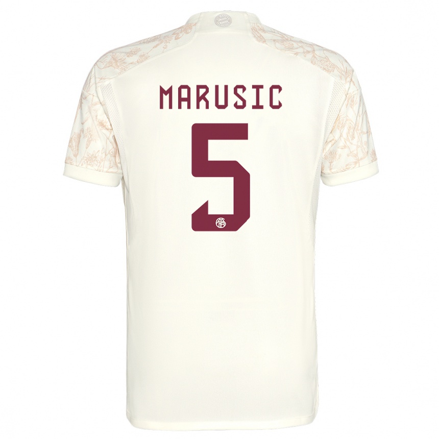 Femme Football Maillot Gabriel Marusic #5 Blanc Cassé Troisieme 2023/24 Canada