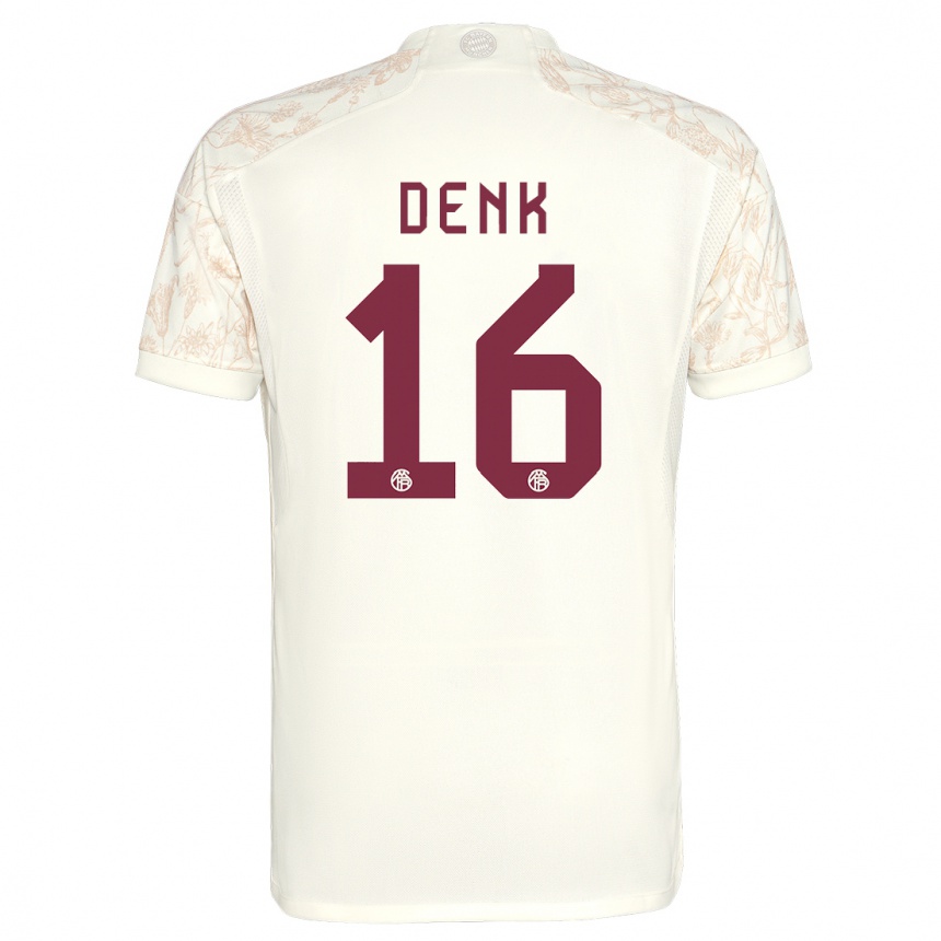 Femme Football Maillot Luca Denk #16 Blanc Cassé Troisieme 2023/24 Canada