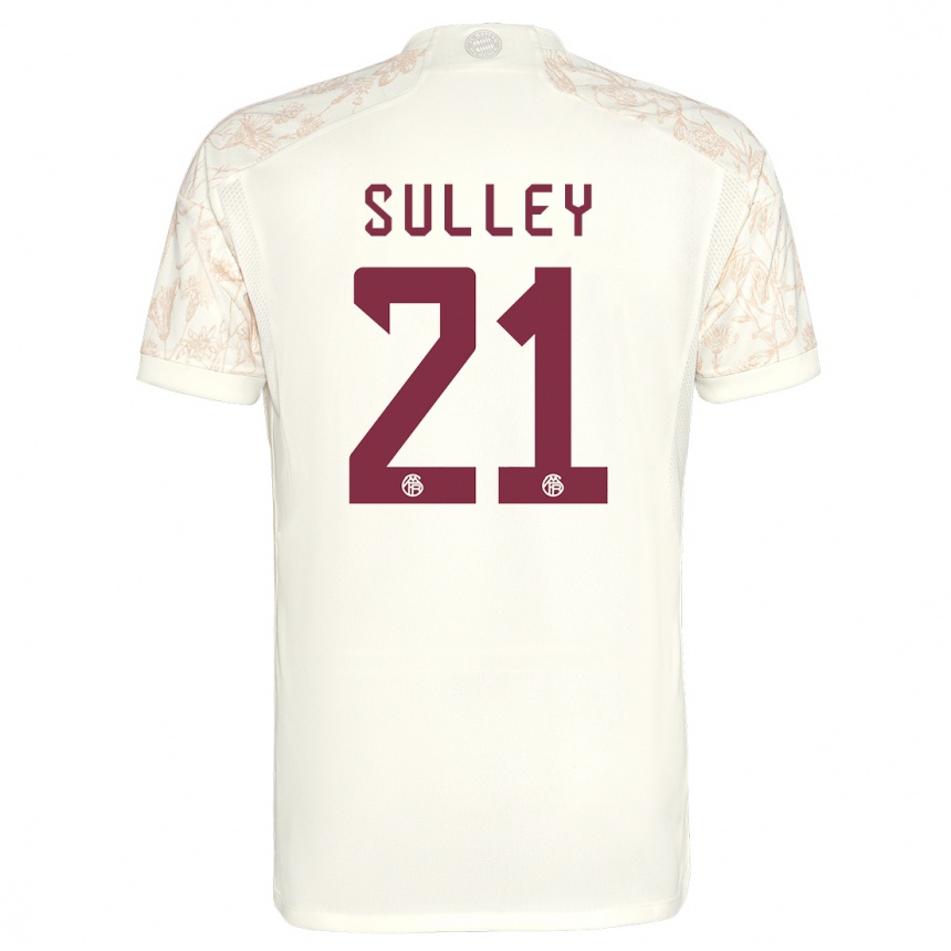 Women  Williams Baffour Sulley #21 Off White Third Jersey 2023/24 T-Shirt Canada