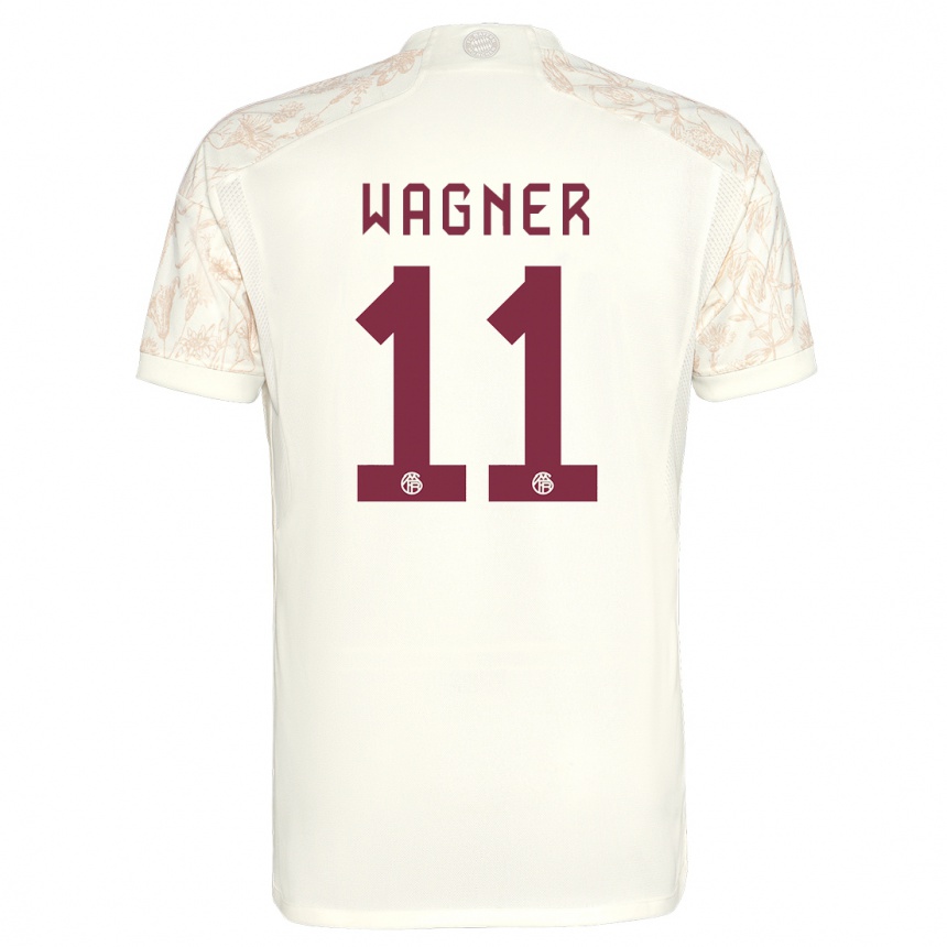 Women  Ricardo Wagner #11 Off White Third Jersey 2023/24 T-Shirt Canada