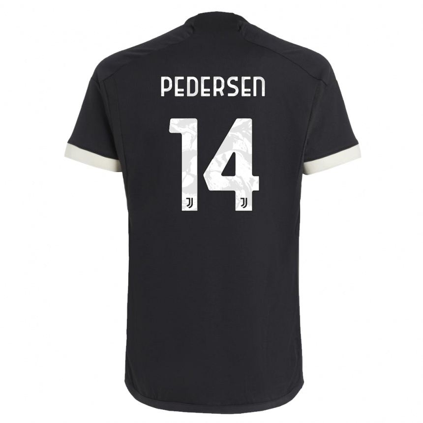 Femme Football Maillot Sofie Junge Pedersen #14 Noir Troisieme 2023/24 Canada