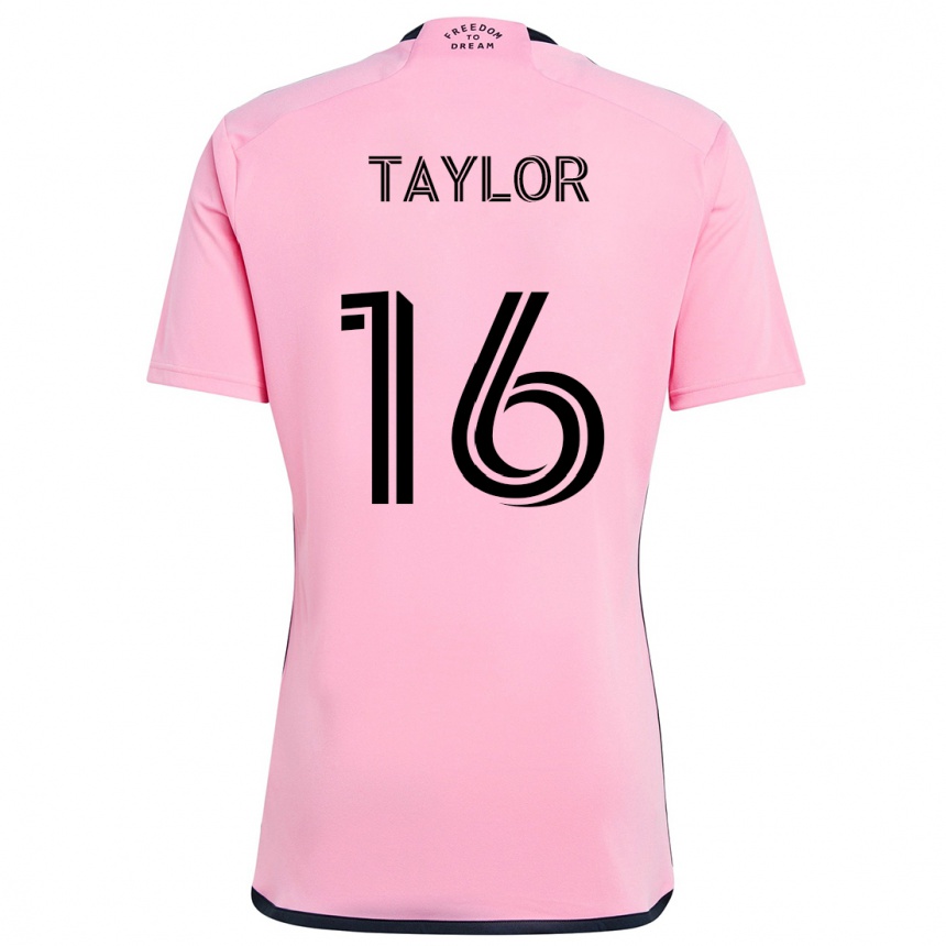 Enfant Football Maillot Robert Taylor #16 Rose Tenues Domicile 2024/25 Canada