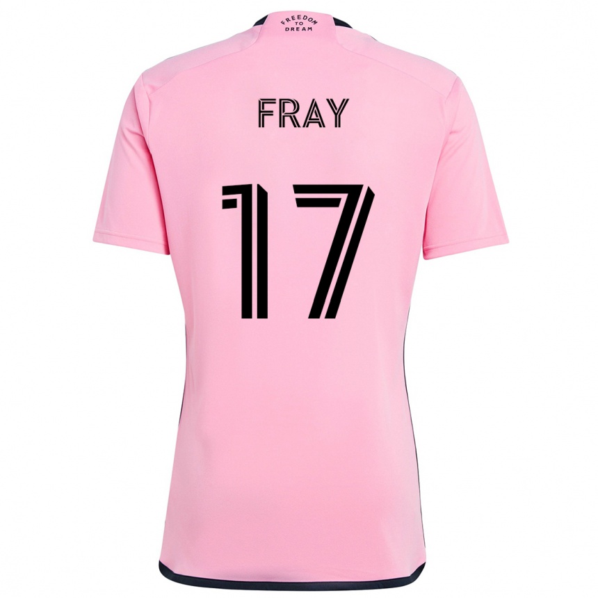 Enfant Football Maillot Ian Fray #17 Rose Tenues Domicile 2024/25 Canada