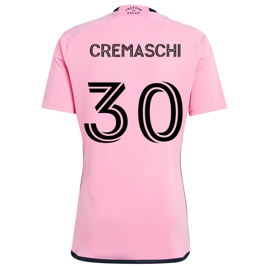 Enfant Football Maillot Benja Cremaschi #30 Rose Tenues Domicile 2024/25 Canada