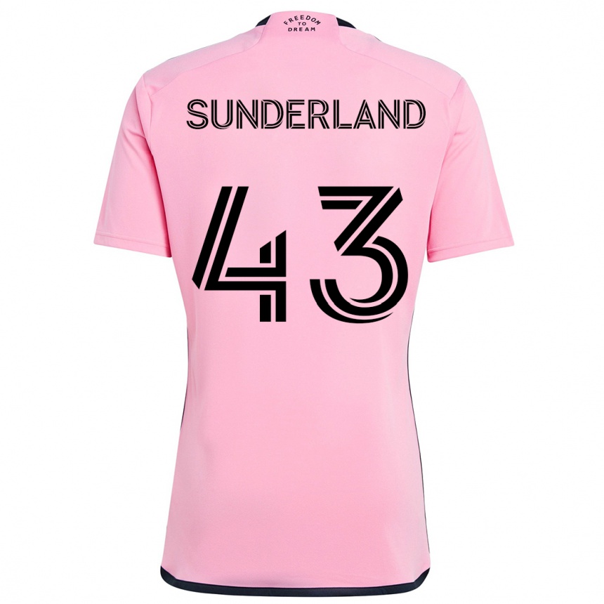 Kids Football Lawson Sunderland #43 Pink Home Jersey 2024/25 T-Shirt Canada