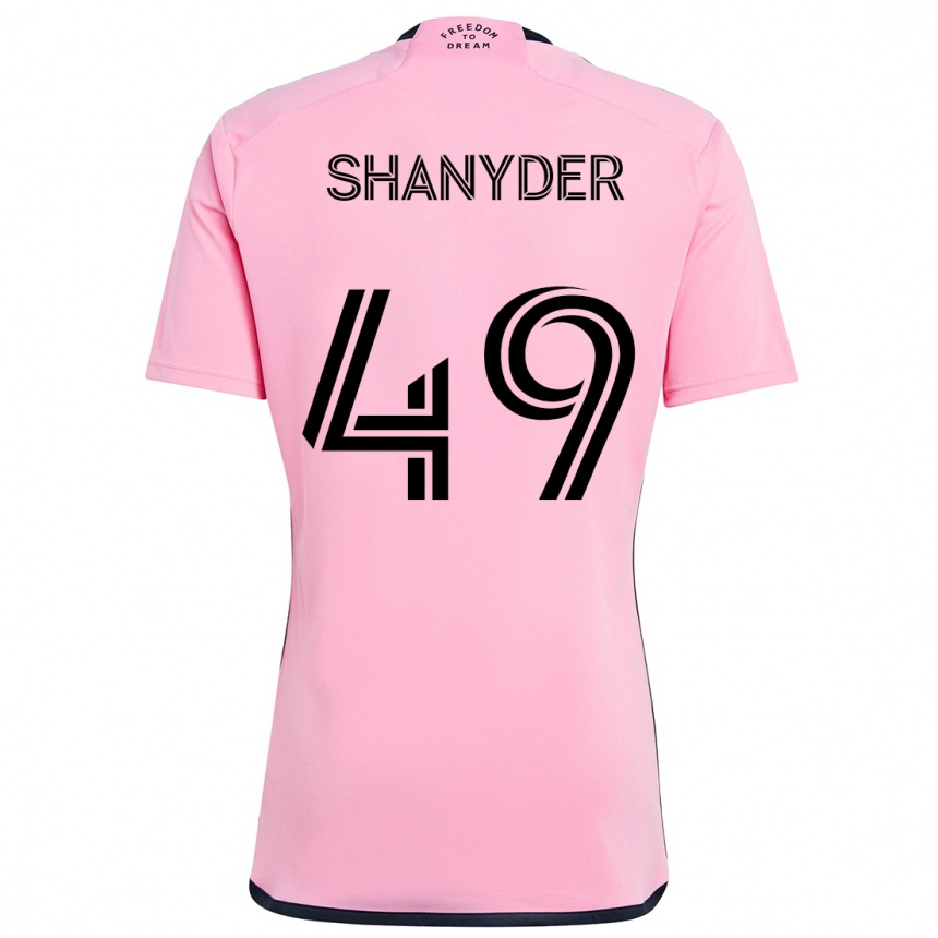 Enfant Football Maillot Shanyder Borgelin #49 Rose Tenues Domicile 2024/25 Canada