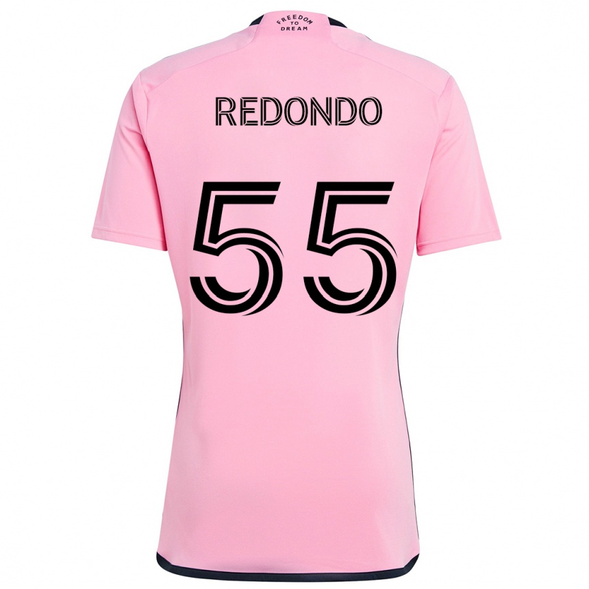 Enfant Football Maillot Federico Redondo #55 Rose Tenues Domicile 2024/25 Canada