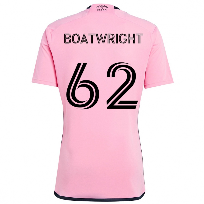 Kids Football Israel Boatwright #62 Pink Home Jersey 2024/25 T-Shirt Canada