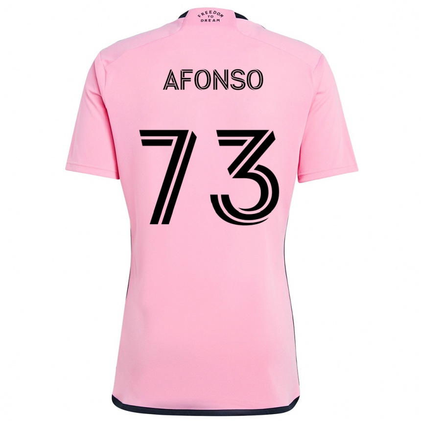 Kids Football Leo Afonso #73 Pink Home Jersey 2024/25 T-Shirt Canada