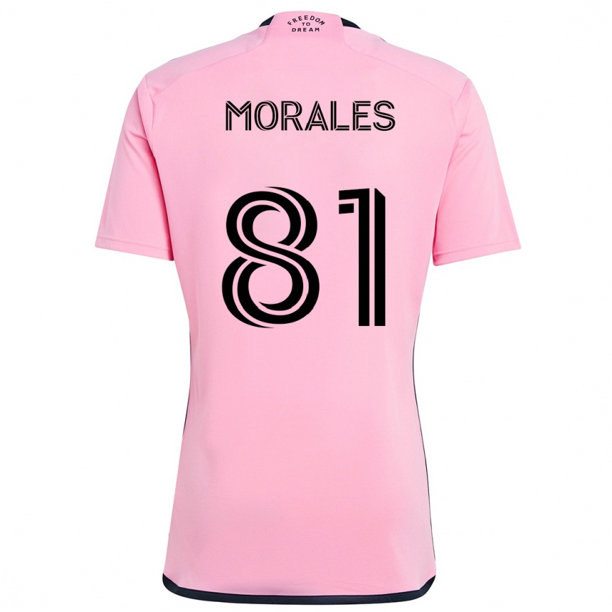 Enfant Football Maillot Santiago Morales #81 Rose Tenues Domicile 2024/25 Canada