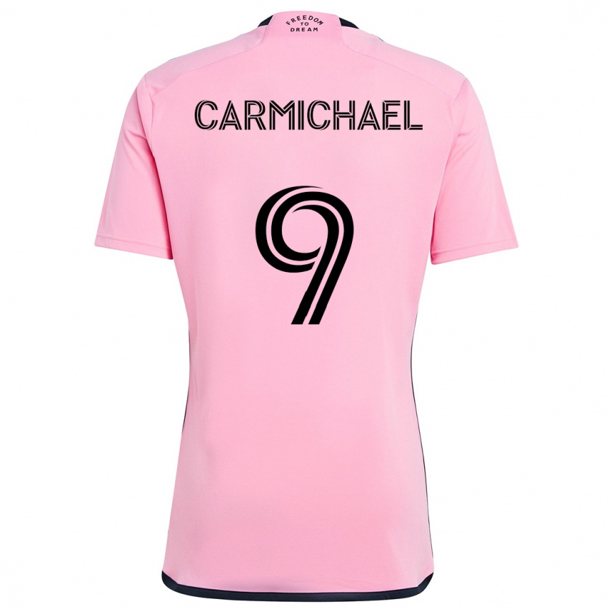 Enfant Football Maillot Ryan Carmichael #9 Rose Tenues Domicile 2024/25 Canada