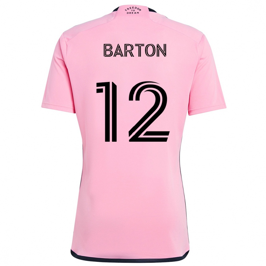 Enfant Football Maillot Tye Barton #12 Rose Tenues Domicile 2024/25 Canada