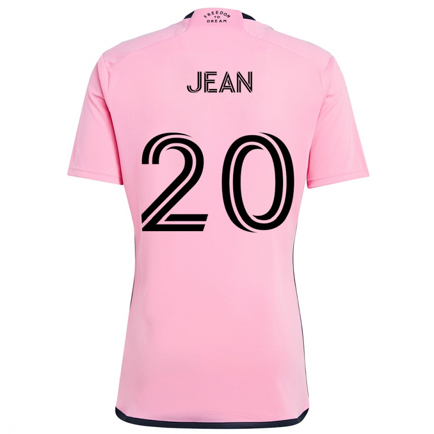 Kids Football Corentin Jean #20 Pink Home Jersey 2024/25 T-Shirt Canada