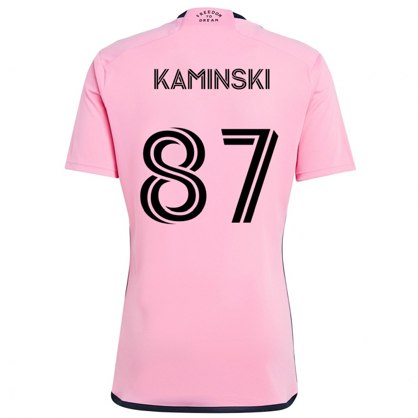 Kids Football Brett Kaminski #87 Pink Home Jersey 2024/25 T-Shirt Canada